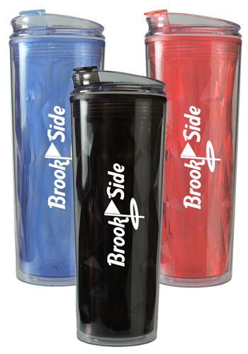 20 oz. Double Wall Plastic Travel Mug Color Matching Lid