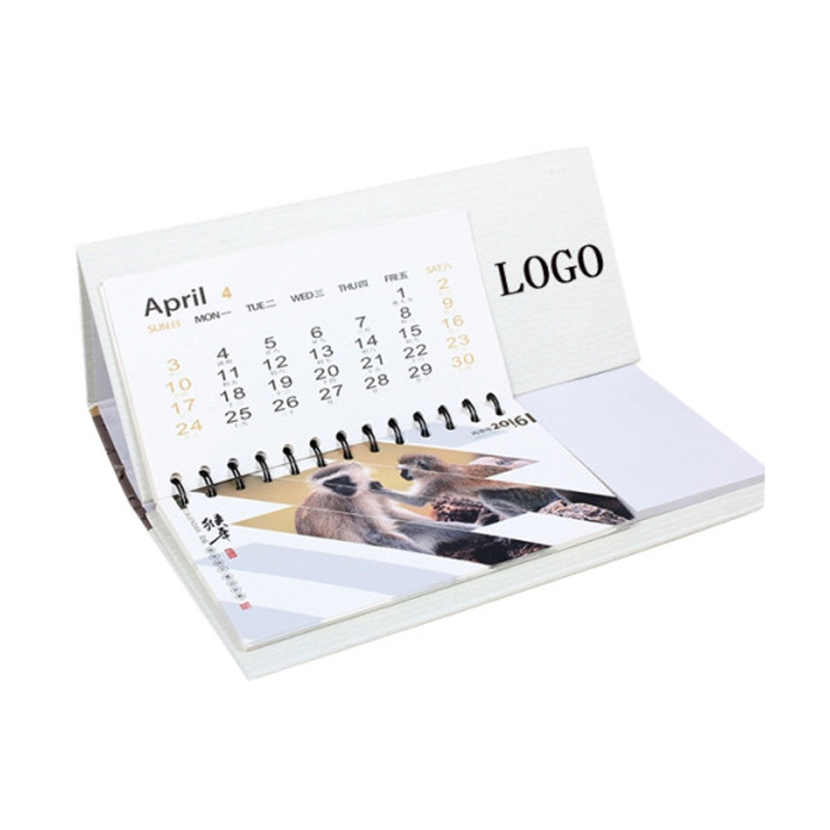 Desk Calendar with Note Pads