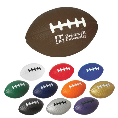 Custom Branded Football Shape Stress Reliever — Printed With Your Logo