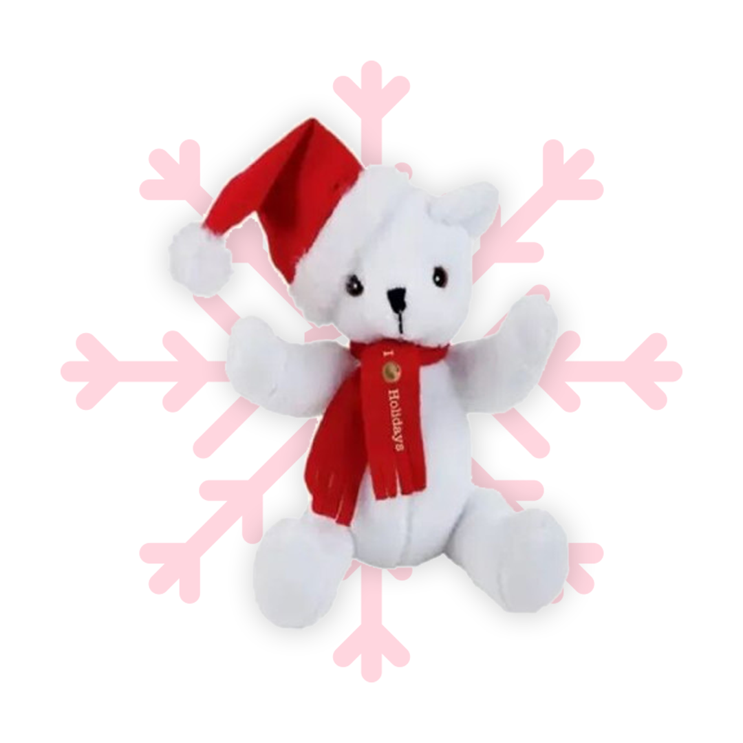 Promotional White Christmas Bear